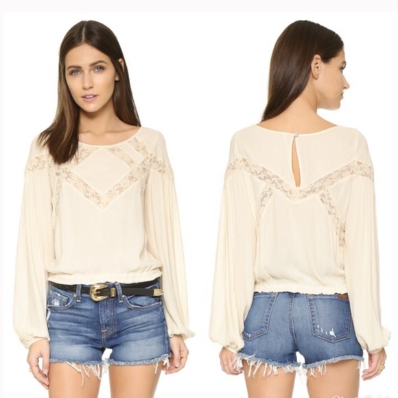 Free People | Geometry Lessons Lace Top - Picture 2 of 7